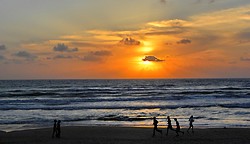 Haifa Beach at sunset in November - Aviva&Alon Gal